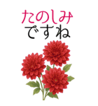 10月 秋の花 大きくて見やすい挨拶スタンプ（個別スタンプ：16）