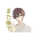 ゆるシャツ男子のやさしい断り★お詫び（個別スタンプ：26）