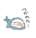 【ネガティブ②】サメ！着ぐるみ動物（個別スタンプ：30）