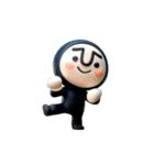 動く！黒タイツマン3D（個別スタンプ：6）