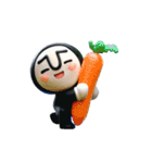 動く！黒タイツマン3D（個別スタンプ：8）