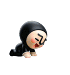 動く！黒タイツマン3D（個別スタンプ：10）