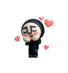 動く！黒タイツマン3D（個別スタンプ：14）