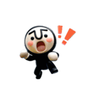 動く！黒タイツマン3D（個別スタンプ：17）
