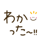 家族でつかえるゆる文字♡手書きシンプル♡（個別スタンプ：4）