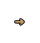 グリッター文字のスタンプ_茶002（個別スタンプ：23）