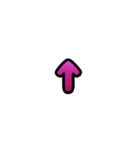 グリッター文字のスタンプ_桃002（個別スタンプ：21）