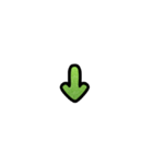 グリッター文字のスタンプ_黄緑002（個別スタンプ：22）