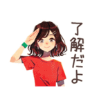 ちょうどいい女性の安否★集合場所（個別スタンプ：26）