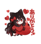 黒猫少女3（個別スタンプ：1）