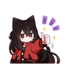 黒猫少女3（個別スタンプ：3）