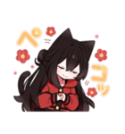 黒猫少女3（個別スタンプ：12）