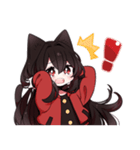黒猫少女3（個別スタンプ：18）