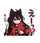 黒猫少女3（個別スタンプ：19）