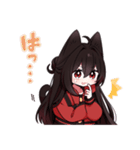 黒猫少女3（個別スタンプ：20）