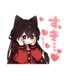 黒猫少女3（個別スタンプ：23）