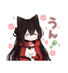 黒猫少女3（個別スタンプ：24）
