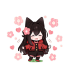 黒猫少女3（個別スタンプ：33）
