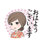 秋のおかみさんスタンプ（個別スタンプ：1）