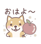 やさしい秋★柴犬しばちゃん（個別スタンプ：1）