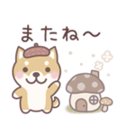 やさしい秋★柴犬しばちゃん（個別スタンプ：5）