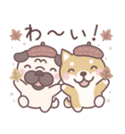 やさしい秋★柴犬しばちゃん（個別スタンプ：14）