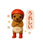 ヘルメットおむつチワワ（個別スタンプ：13）