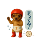 ヘルメットおむつチワワ（個別スタンプ：26）