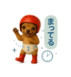 ヘルメットおむつチワワ（個別スタンプ：27）