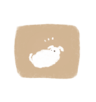 しろくろプードル（個別スタンプ：3）