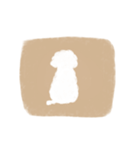 しろくろプードル（個別スタンプ：5）