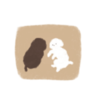 しろくろプードル（個別スタンプ：13）