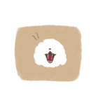 しろくろプードル（個別スタンプ：20）