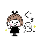 毎年使える♡ゆるかわガール 秋（個別スタンプ：9）