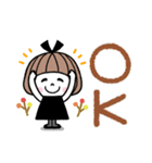 毎年使える♡ゆるかわガール 秋（個別スタンプ：11）