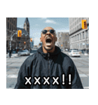USラッパーの言い訳【ラップ・HIPHOP】（個別スタンプ：9）