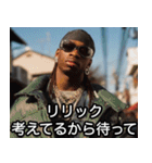 USラッパーの言い訳【ラップ・HIPHOP】（個別スタンプ：19）