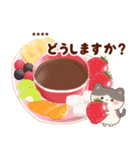 ネコたちと幸せ♥チョコスイーツ(カスタム)（個別スタンプ：15）