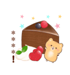 ネコたちと幸せ♥チョコスイーツ(カスタム)（個別スタンプ：25）