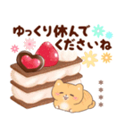 ネコたちと幸せ♥チョコスイーツ(カスタム)（個別スタンプ：35）
