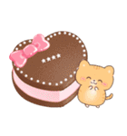 ネコたちと幸せ♥チョコスイーツ(カスタム)（個別スタンプ：40）