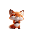 赤いキツネ 人生は大変（個別スタンプ：4）