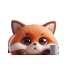 赤いキツネ 人生は大変（個別スタンプ：19）