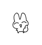 ニヤニヤうさぴょん（個別スタンプ：1）