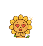 ライオンとひまわり（個別スタンプ：3）