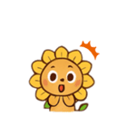 ライオンとひまわり（個別スタンプ：5）