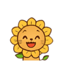 ライオンとひまわり（個別スタンプ：6）