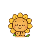 ライオンとひまわり（個別スタンプ：7）
