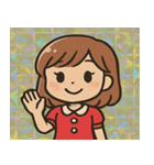まばゆいアイドルのキラリ便り@SFW（個別スタンプ：1）