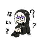 しんどい引きこもり黒パーカーちゃんですが（個別スタンプ：5）